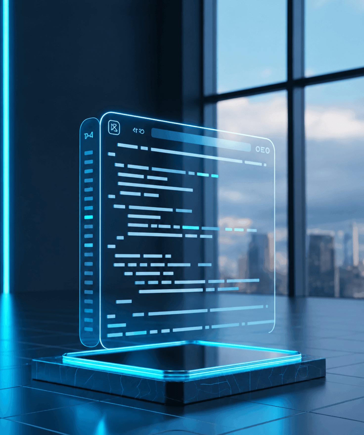 A holographic learning interface